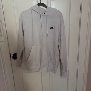 Nike Men's Light Gray Hoodie